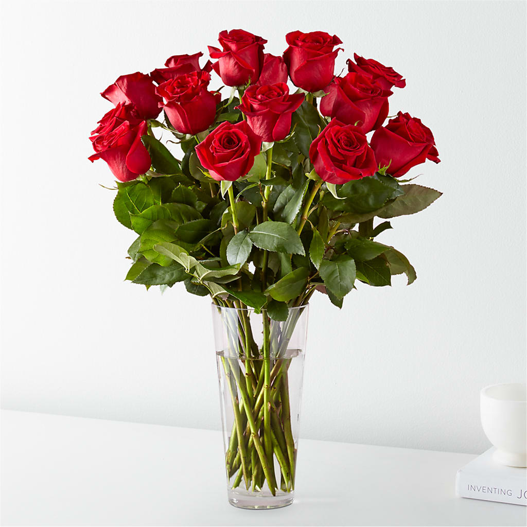 Long Stem Red Rose Bouquet – Petals And Blooms Flowers, Fort Leonard Wood MO