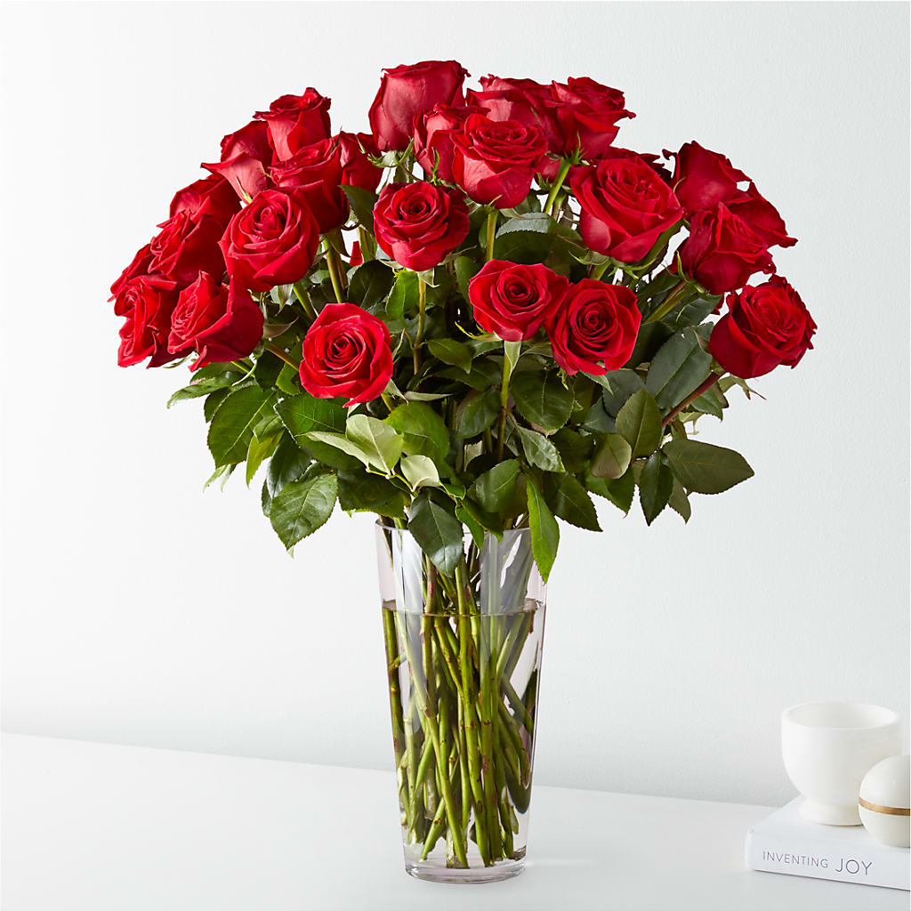 Long Stem Red Rose Bouquet – Petals And Blooms Flowers, Fort Leonard Wood MO