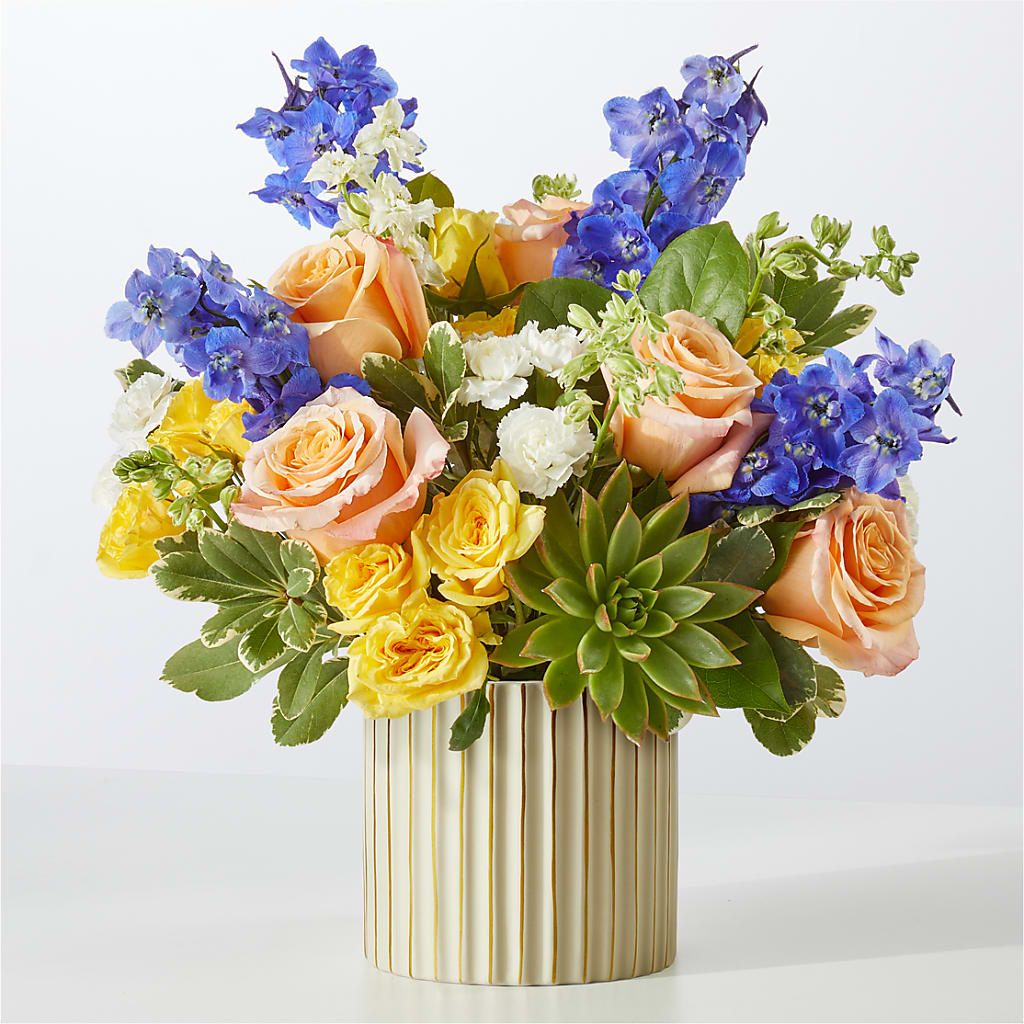 Cobalt Reverie Bouquet – Petals And Blooms Flowers, Fort Leonard Wood MO