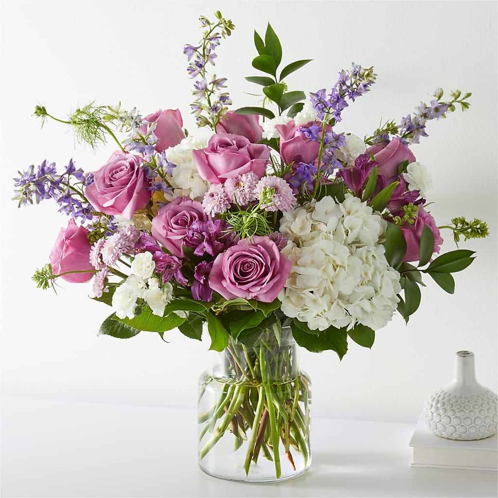 Violet Caress Bouquet – Petals And Blooms Flowers, Fort Leonard Wood MO