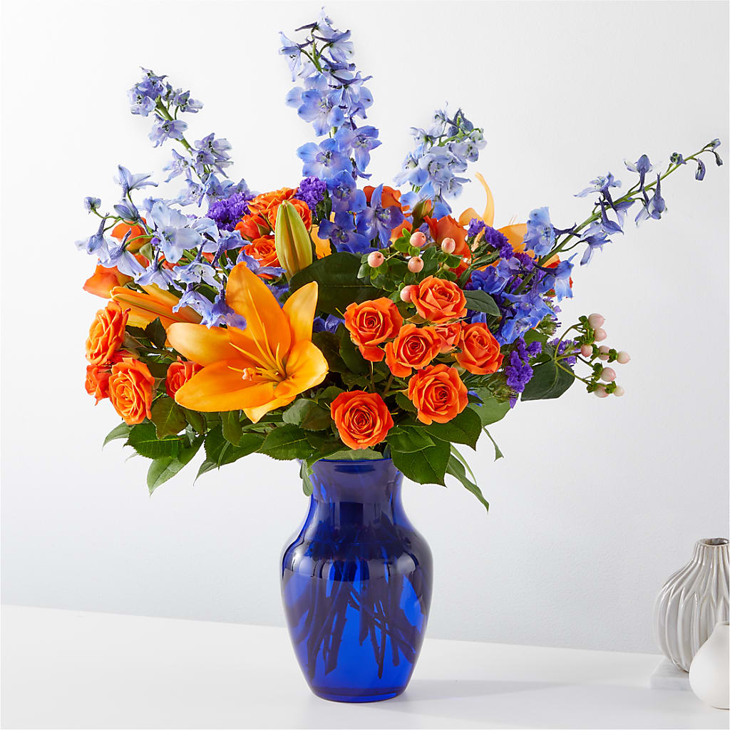 Radiant Citrus Bouquet – Petals And Blooms Flowers, Fort Leonard Wood MO
