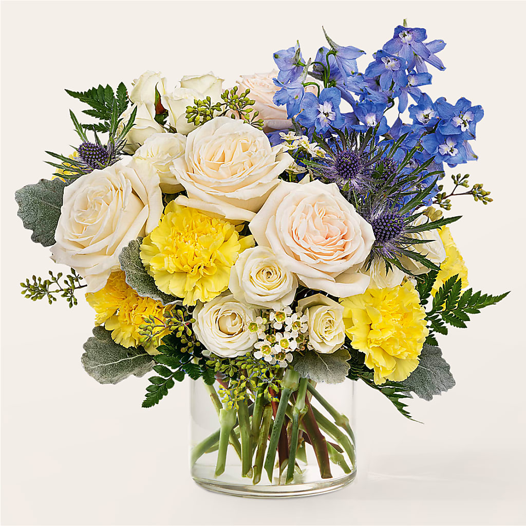 Lemon Sorbet Bouquet – Petals And Blooms Flowers, Fort Leonard Wood MO