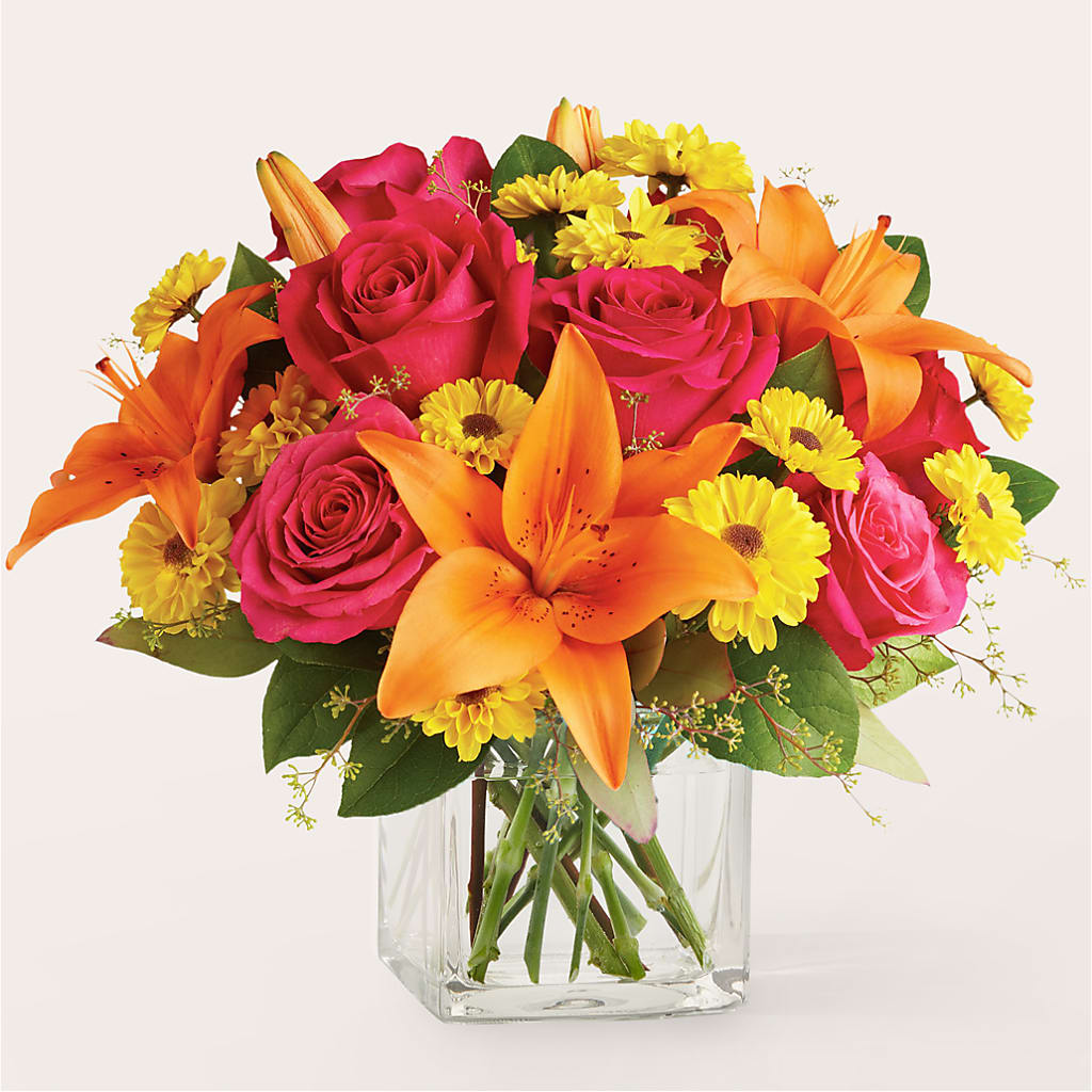 Neon Lights Bouquet – Petals And Blooms Flowers, Fort Leonard Wood MO