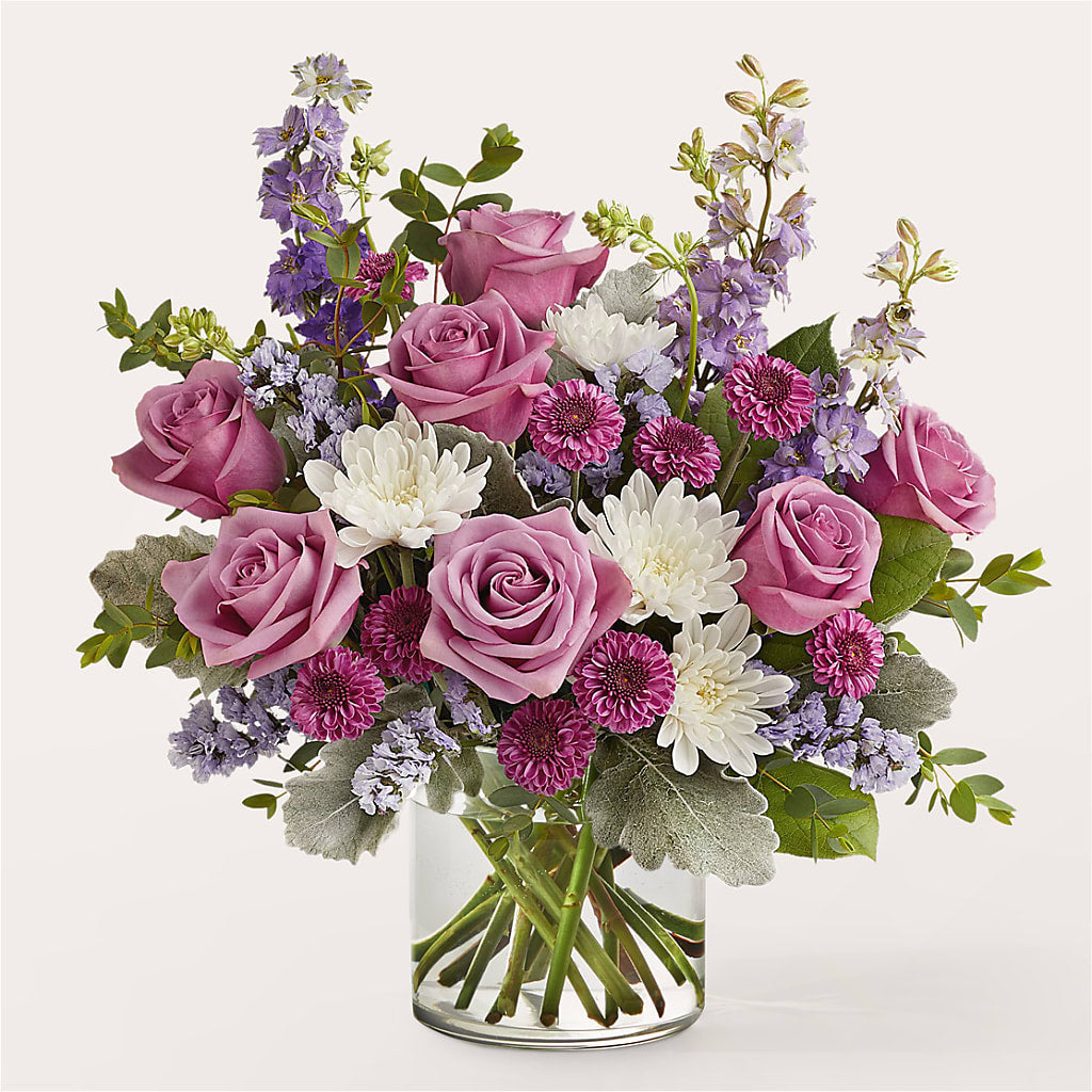 Violet Frost Bouquet – Petals And Blooms Flowers, Fort Leonard Wood MO