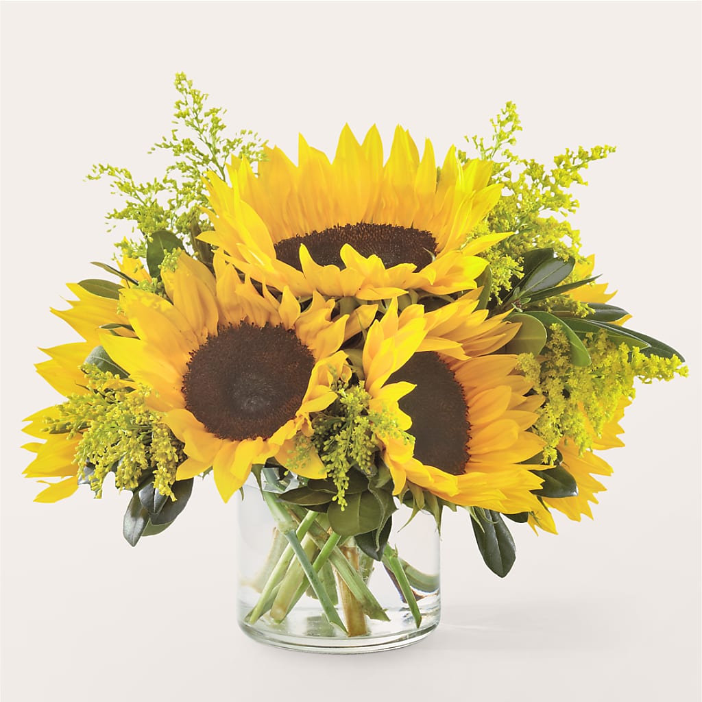 Beaming Sunflower Bouquet – Petals And Blooms Flowers, Fort Leonard Wood MO