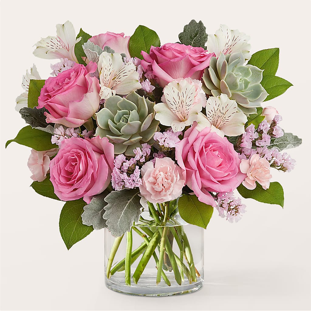 Dusty Rose Bouquet – Petals And Blooms Flowers, Fort Leonard Wood MO