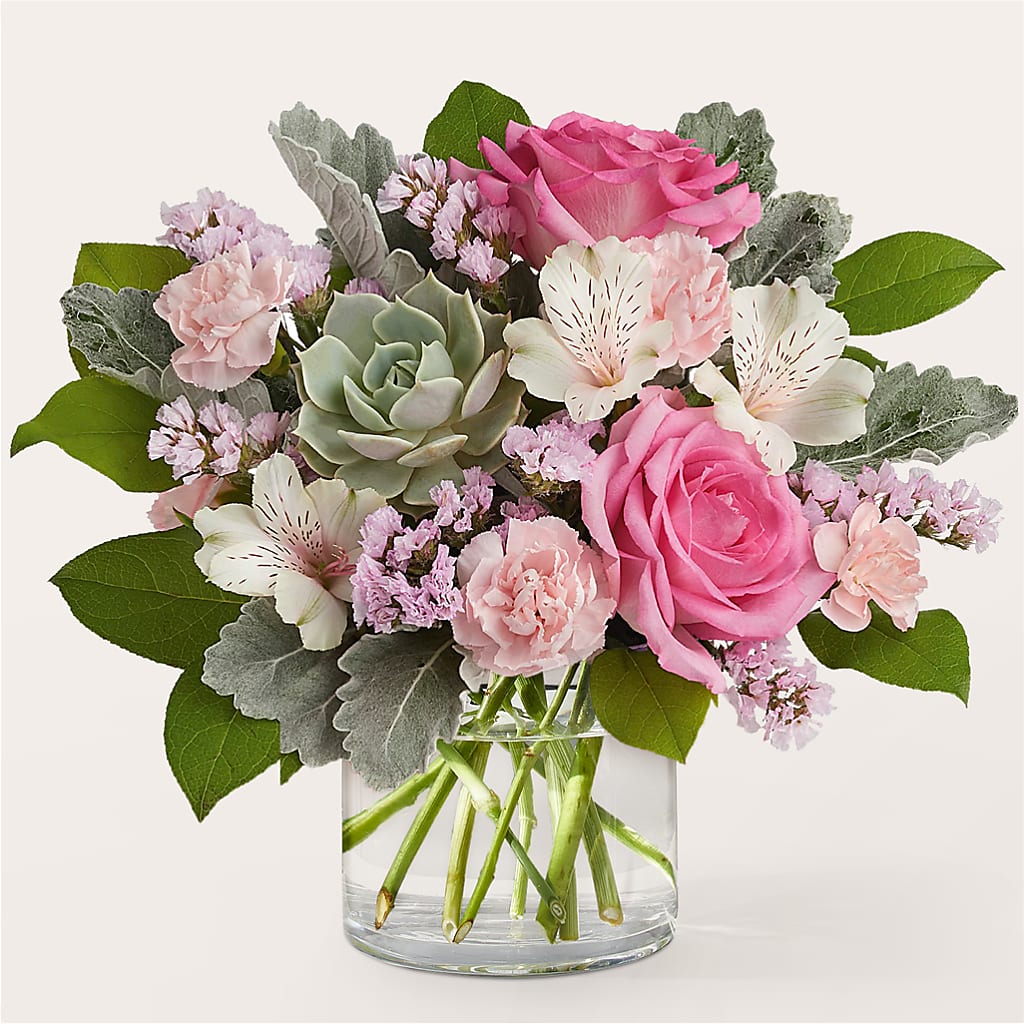 Dusty Rose Bouquet – Petals And Blooms Flowers, Fort Leonard Wood MO