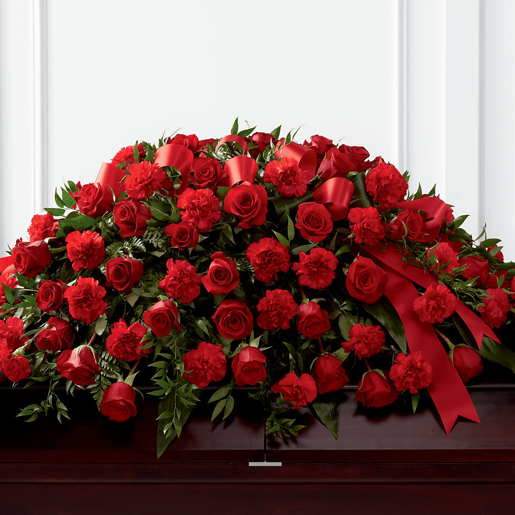 Tribute of Life Casket Spray – Petals And Blooms Flowers, Fort Leonard Wood MO