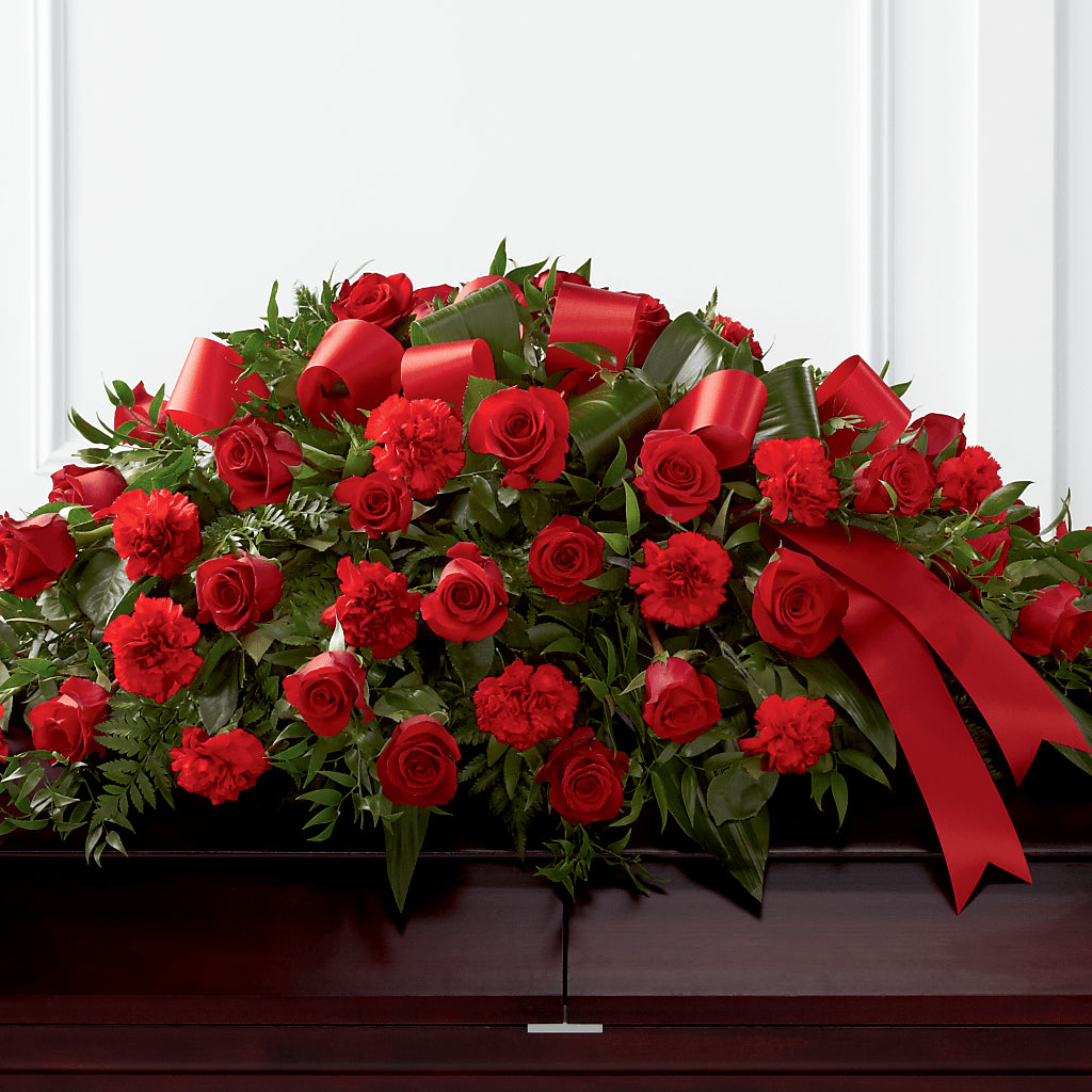 Tribute of Life Casket Spray – Petals And Blooms Flowers, Fort Leonard Wood MO