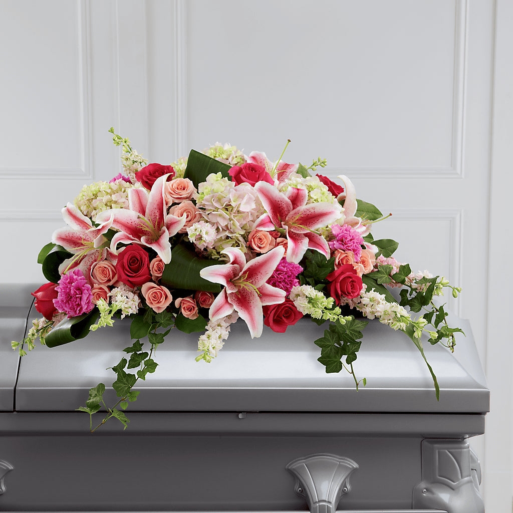 Splendid Grace Casket Spray – Petals And Blooms Flowers, Fort Leonard Wood MO