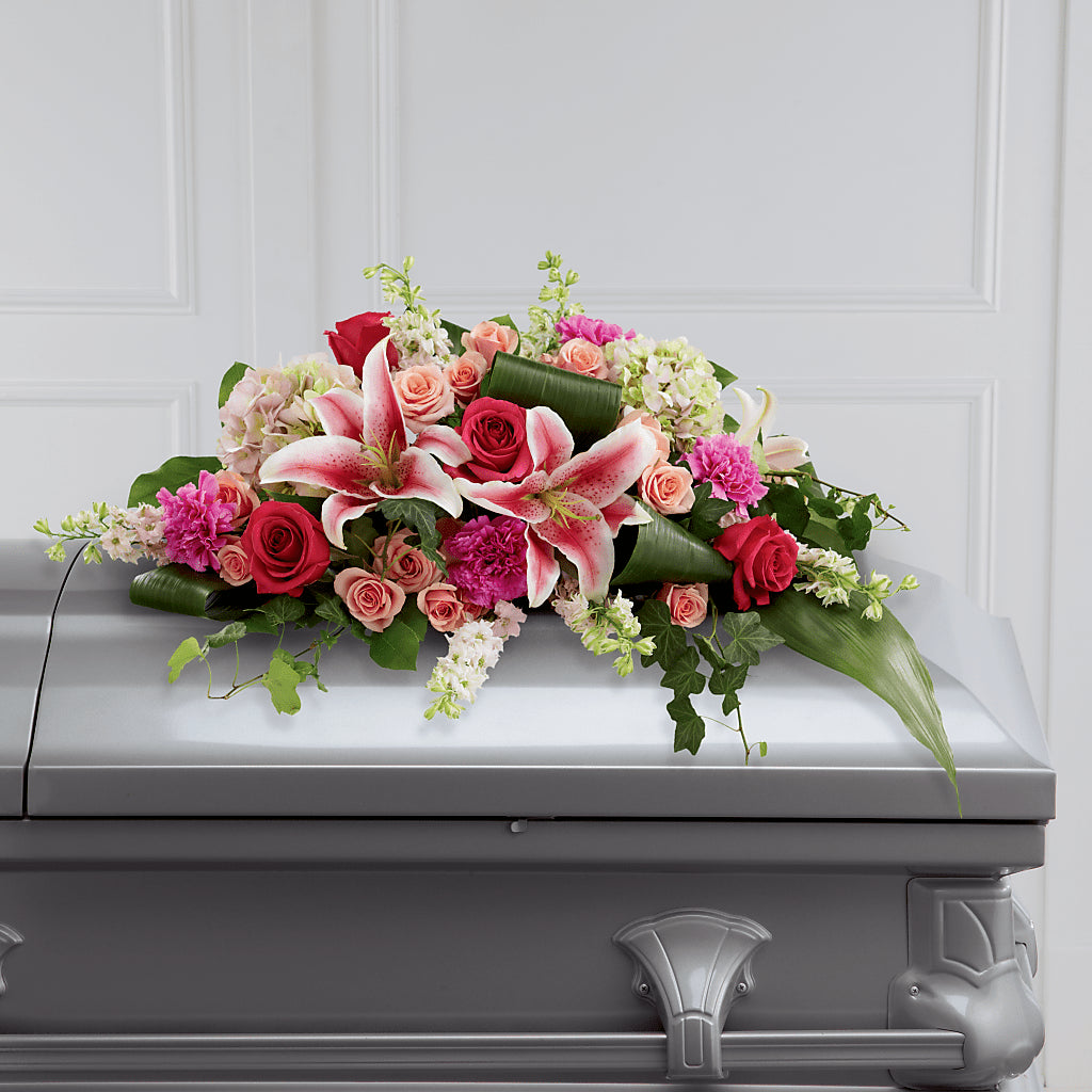 Splendid Grace Casket Spray – Petals And Blooms Flowers, Fort Leonard Wood MO