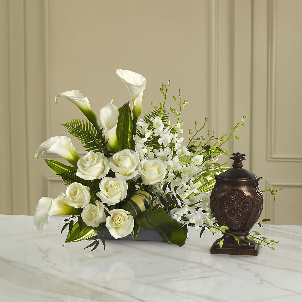 At Peace Arrangement – Petals And Blooms Flowers, Fort Leonard Wood MO