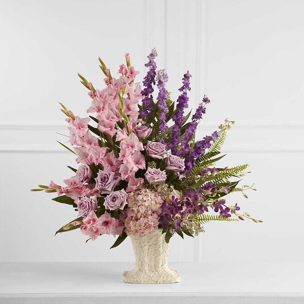 Flowing Garden Arrangement – Petals And Blooms Flowers, Fort Leonard Wood MO
