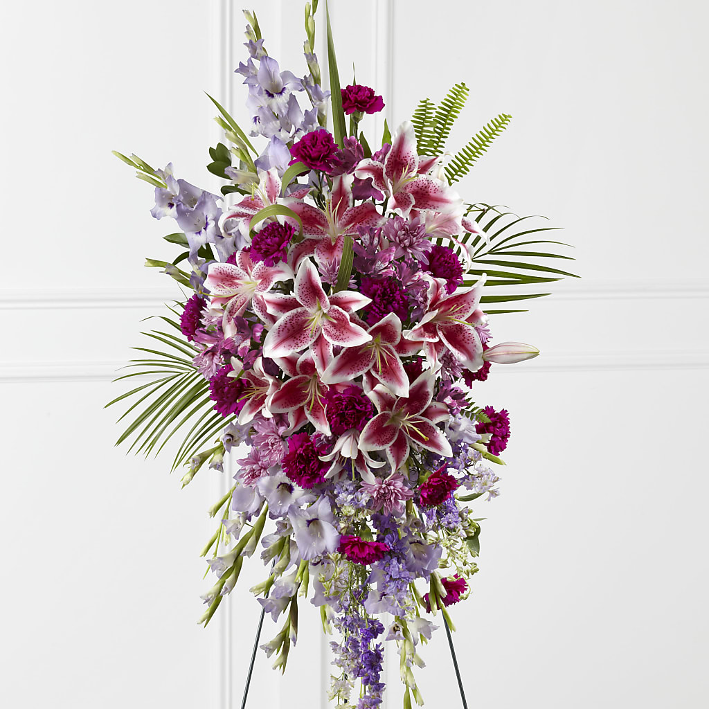 Tender Touch Standing Spray – Petals And Blooms Flowers, Fort Leonard Wood MO