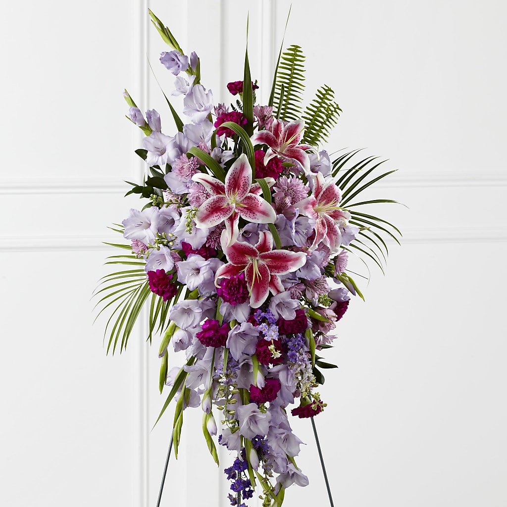 Tender Touch Standing Spray – Petals And Blooms Flowers, Fort Leonard Wood MO