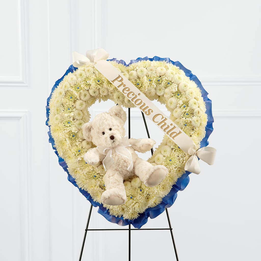 Precious Child Standing Heart – Petals And Blooms Flowers, Fort Leonard Wood MO