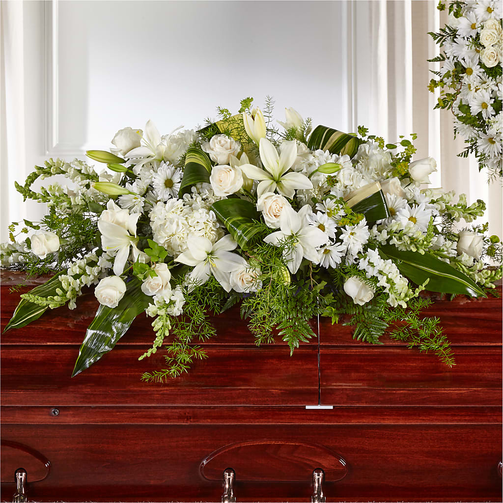 Abundance Casket Spray – Petals And Blooms Flowers, Fort Leonard Wood MO
