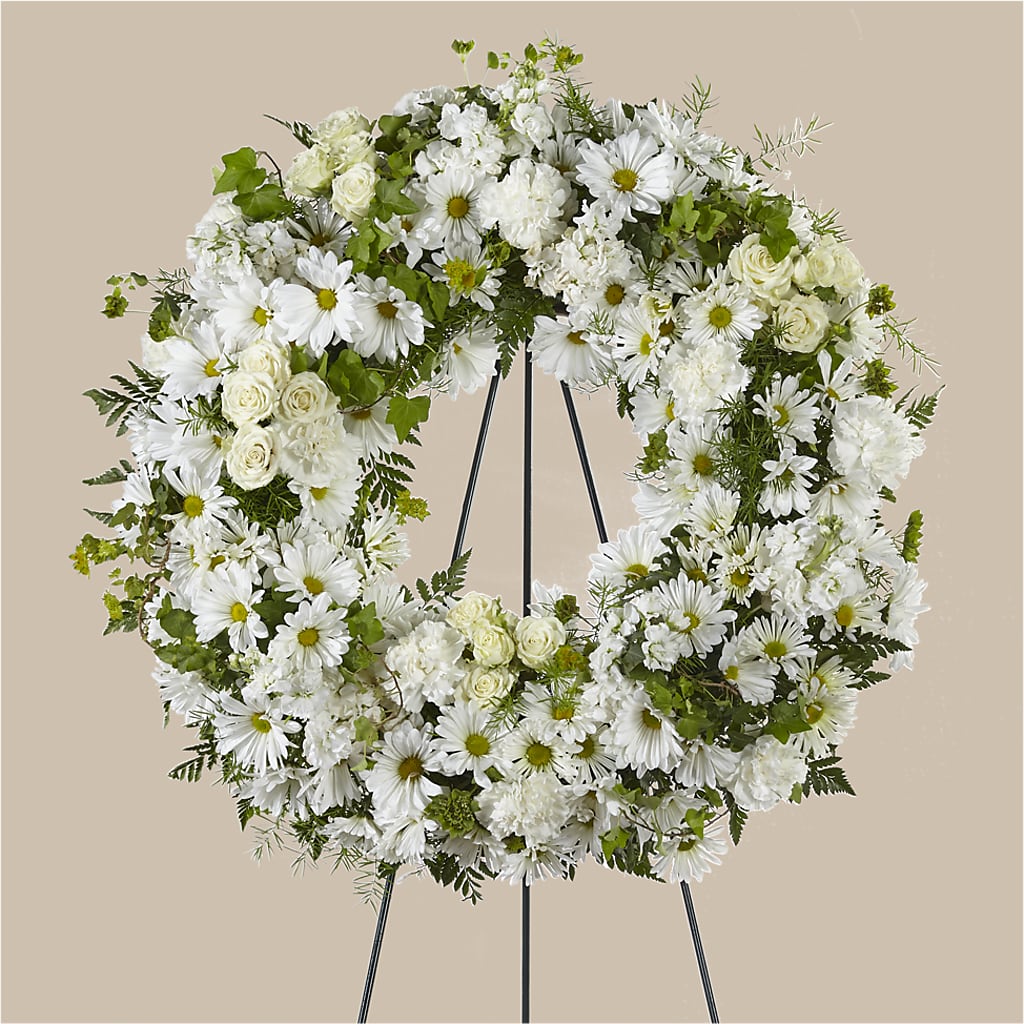Faithful Wishes Wreath – Petals And Blooms Flowers, Fort Leonard Wood MO