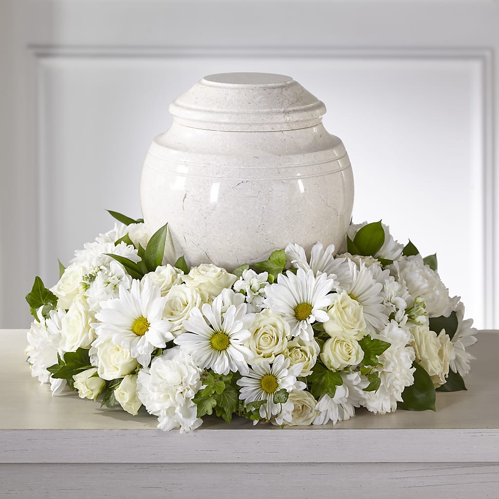 Ivory Gardens Cremation Adornment – Petals And Blooms Flowers, Fort Leonard Wood MO
