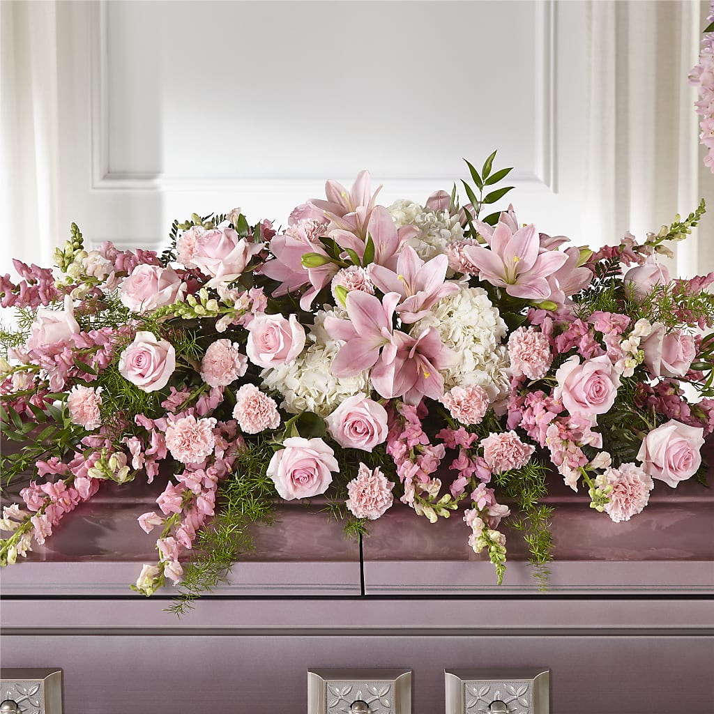 Life & Remembrance Casket Spray – Petals And Blooms Flowers, Fort Leonard Wood MO