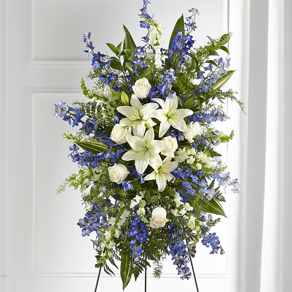Faithful Friend Standing Spray – Petals And Blooms Flowers, Fort Leonard Wood MO