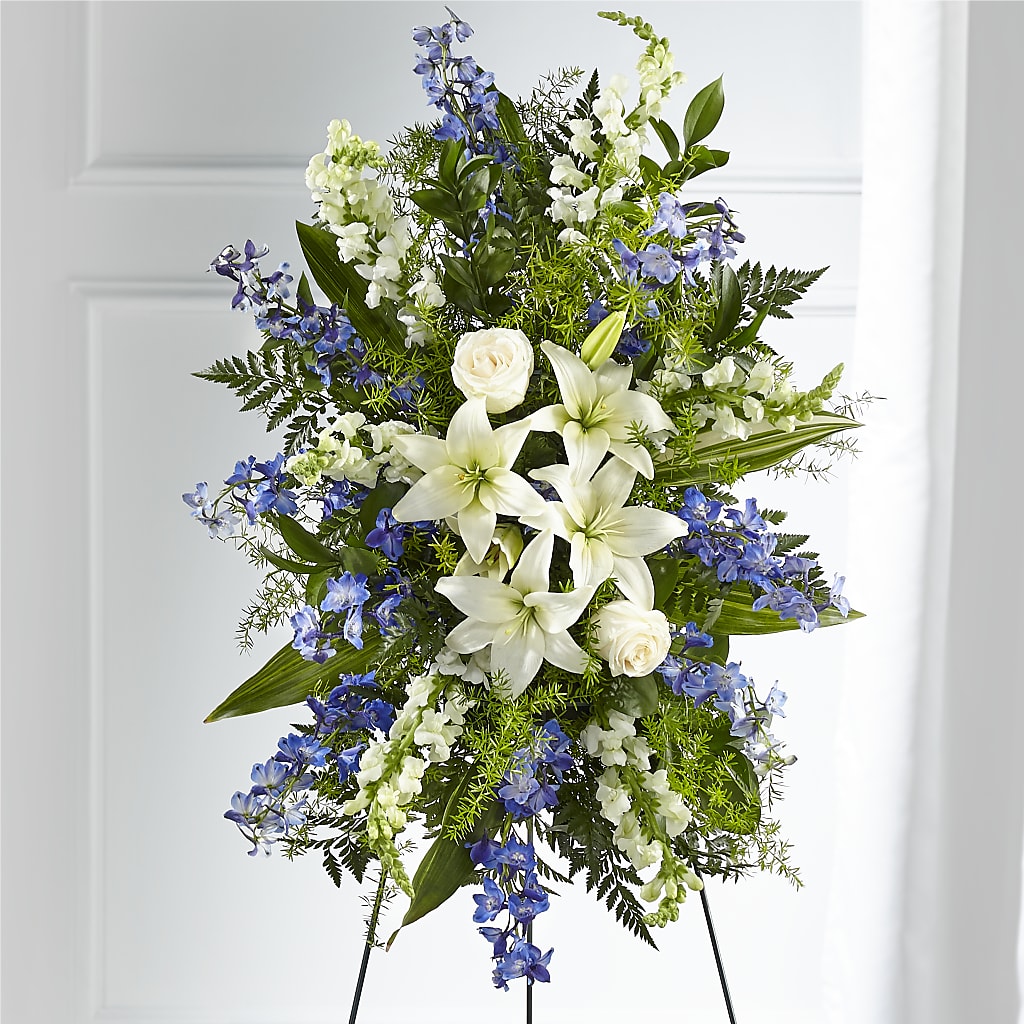 Faithful Friend Standing Spray – Petals And Blooms Flowers, Fort Leonard Wood MO