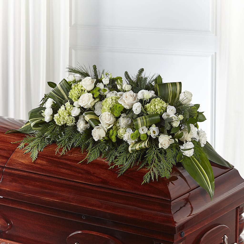 Hopeful Gesture Casket Spray – Petals And Blooms Flowers, Fort Leonard Wood MO