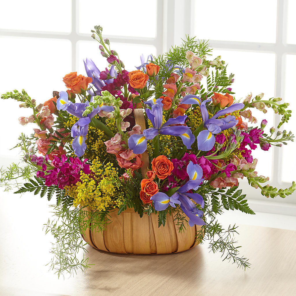 Garden of Life Basket – Petals And Blooms Flowers, Fort Leonard Wood MO