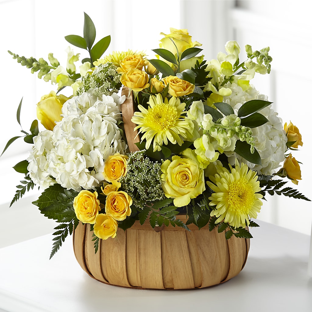 Rustic Remembrance Basket – Petals And Blooms Flowers, Fort Leonard Wood MO