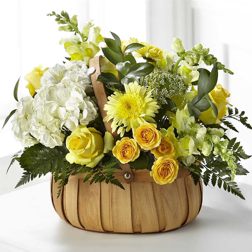 Rustic Remembrance Basket – Petals And Blooms Flowers, Fort Leonard Wood MO