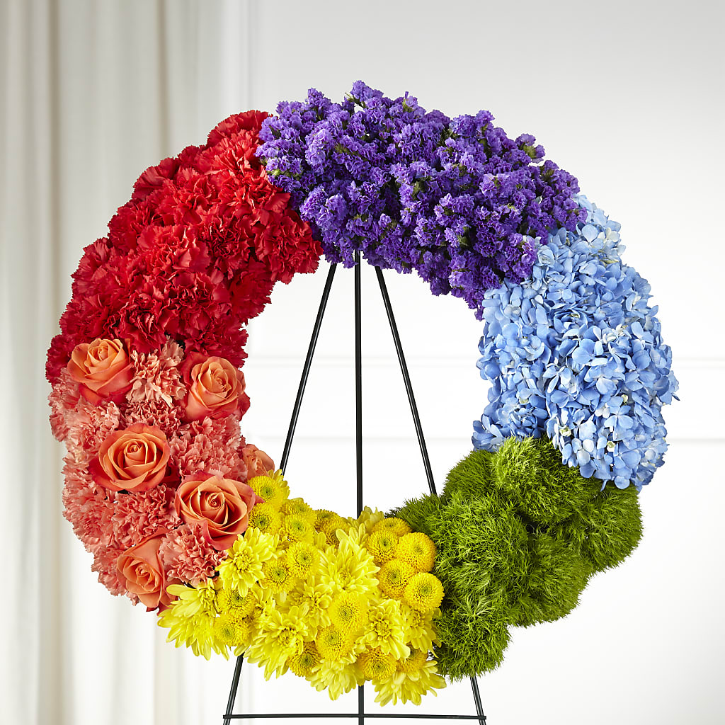 Circle of Love Wreath – Petals And Blooms Flowers, Fort Leonard Wood MO