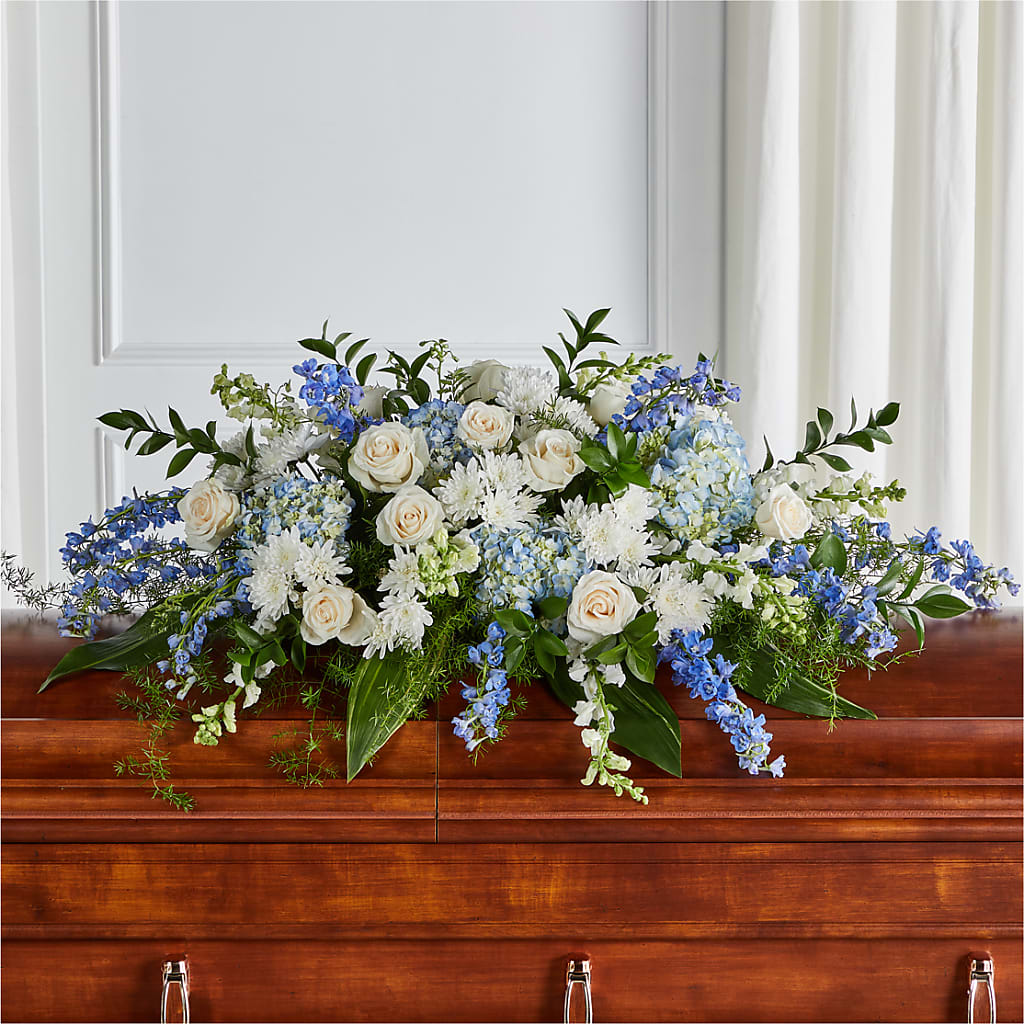 Timeless Essence Casket Spray – Petals And Blooms Flowers, Fort Leonard Wood MO