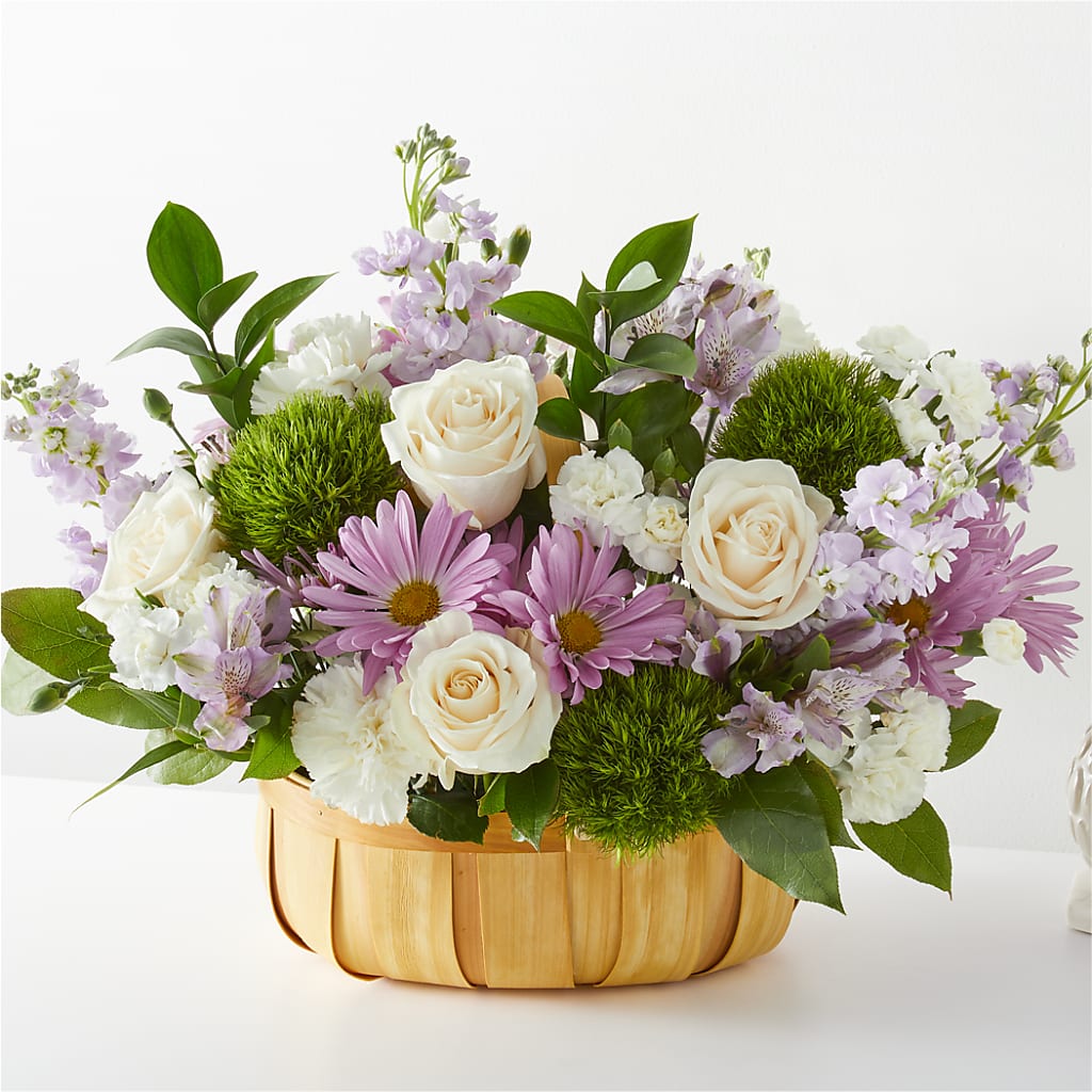 Peace & Love Basket – Petals And Blooms Flowers, Fort Leonard Wood MO
