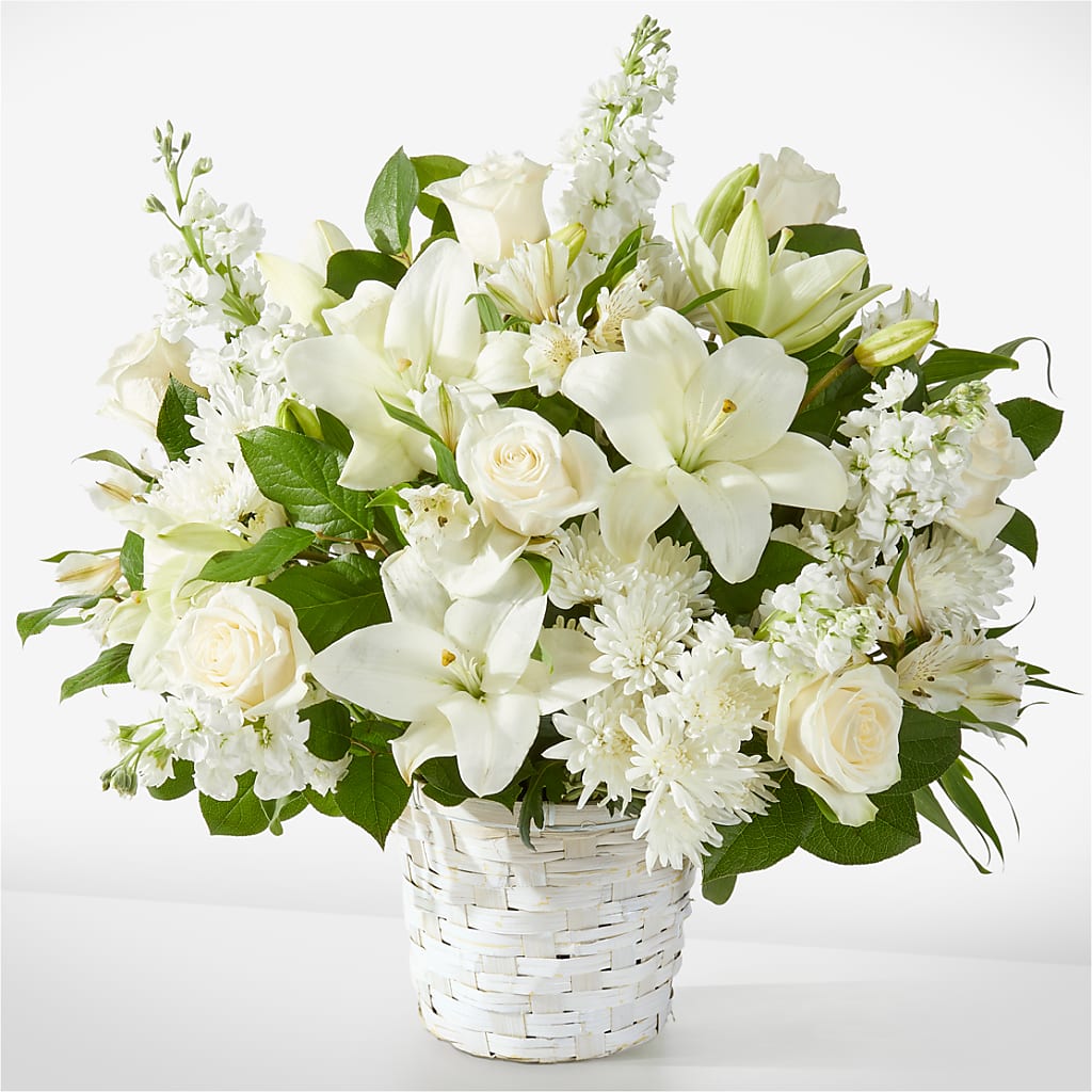 Peaceful Reflections Arrangement – Petals And Blooms Flowers, Fort Leonard Wood MO