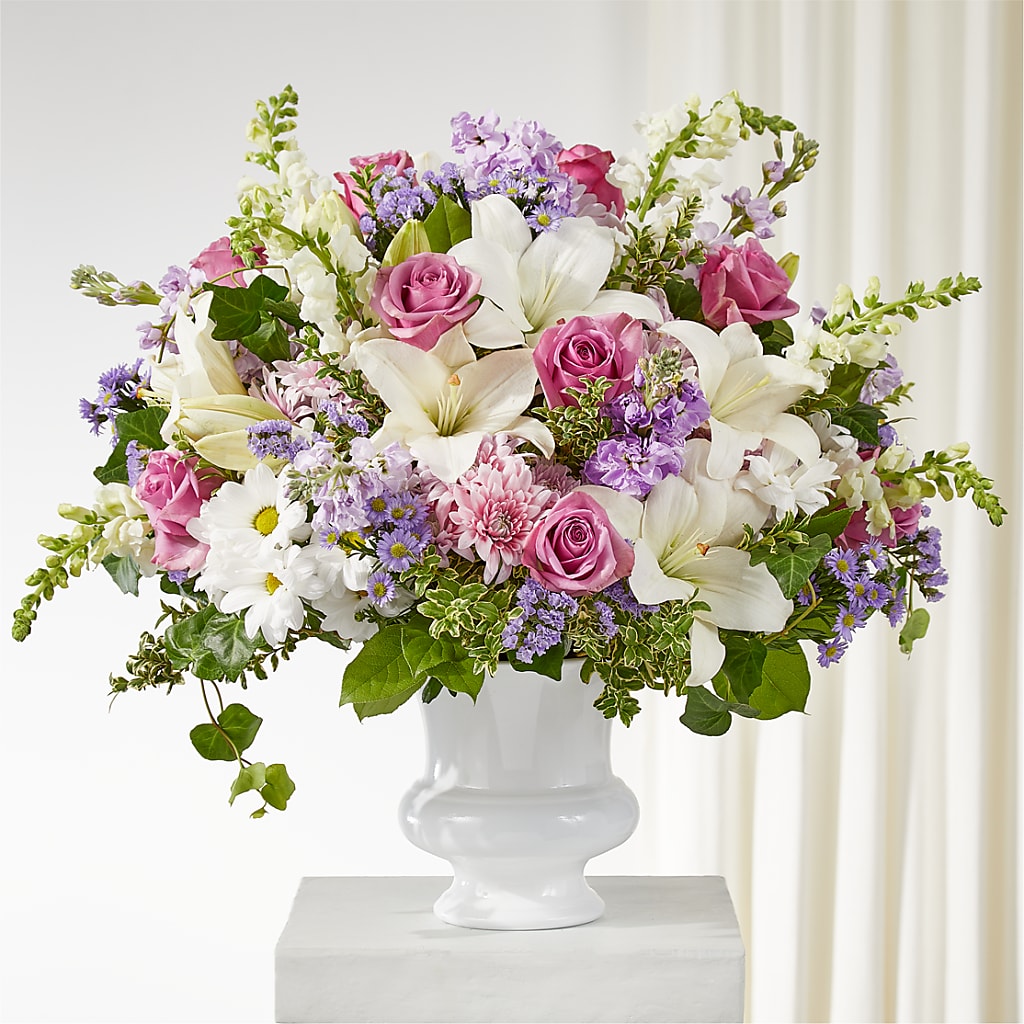 Remarkable Life Urn Arrangement – Petals And Blooms Flowers, Fort Leonard Wood MO