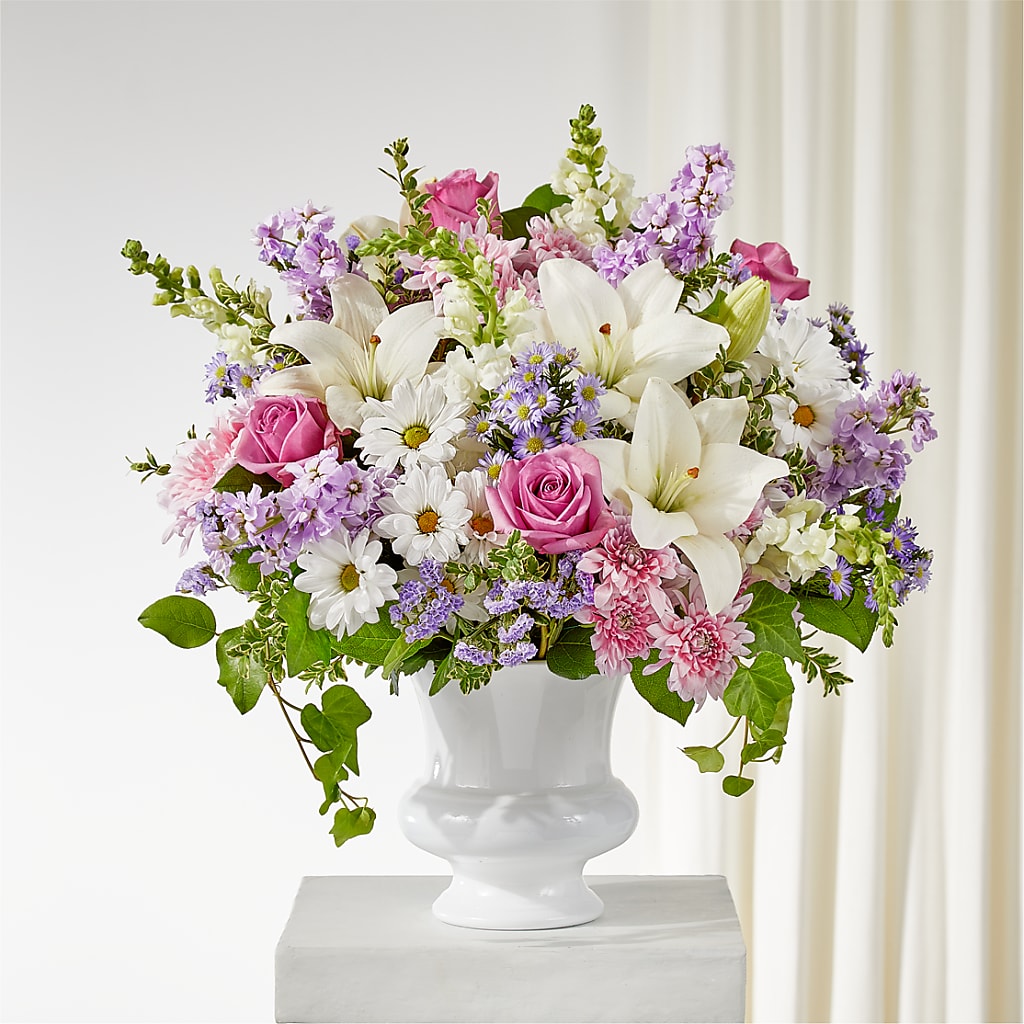 Remarkable Life Urn Arrangement – Petals And Blooms Flowers, Fort Leonard Wood MO