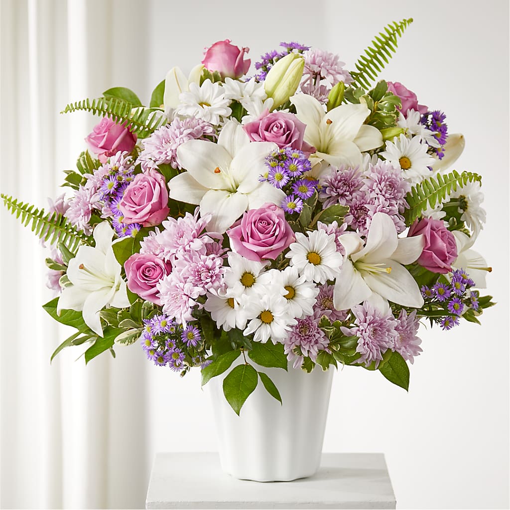 Warmest Thoughts Tabletop Basket – Petals And Blooms Flowers, Fort Leonard Wood MO