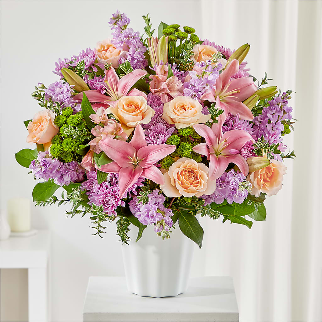 Supportive Embrace Tabletop Basket – Petals And Blooms Flowers, Fort Leonard Wood MO