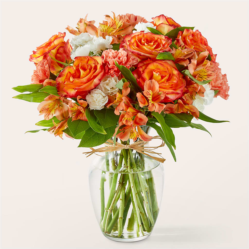 Apricot Glow Bouquet – Petals And Blooms Flowers, Fort Leonard Wood MO
