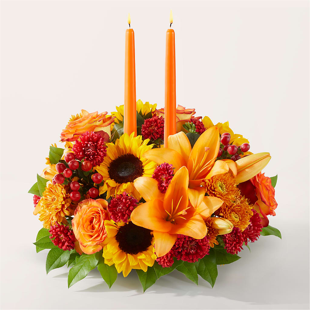 Grateful Centerpiece – Petals And Blooms Flowers, Fort Leonard Wood MO