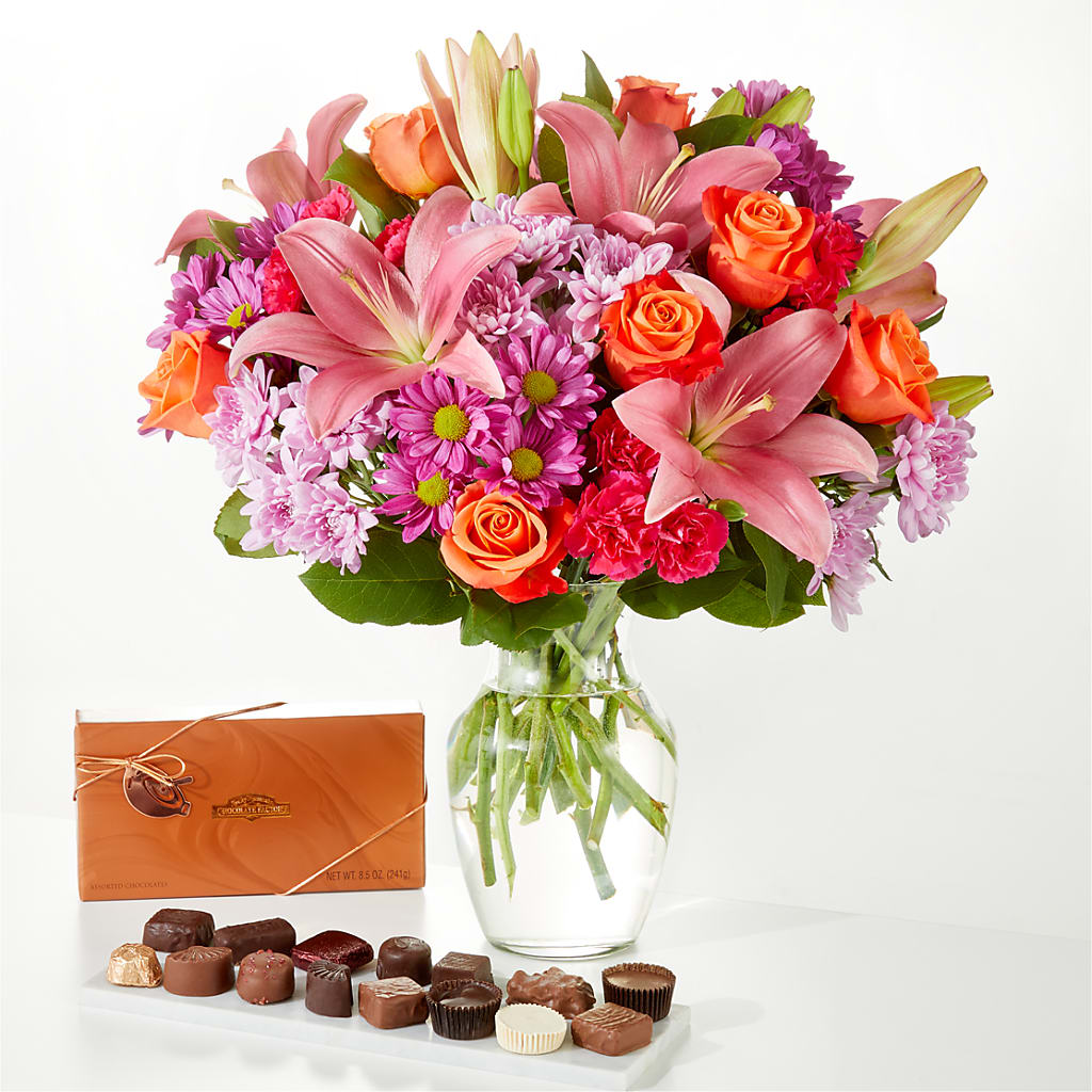 One and Only Bouquet and Chocolate Bundle – Petals And Blooms Flowers, Fort Leonard Wood MO