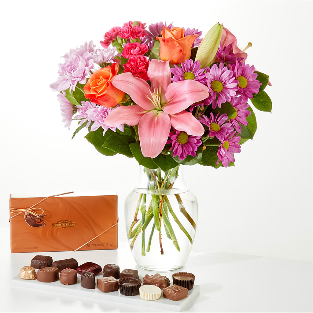 One and Only Bouquet and Chocolate Bundle – Petals And Blooms Flowers, Fort Leonard Wood MO