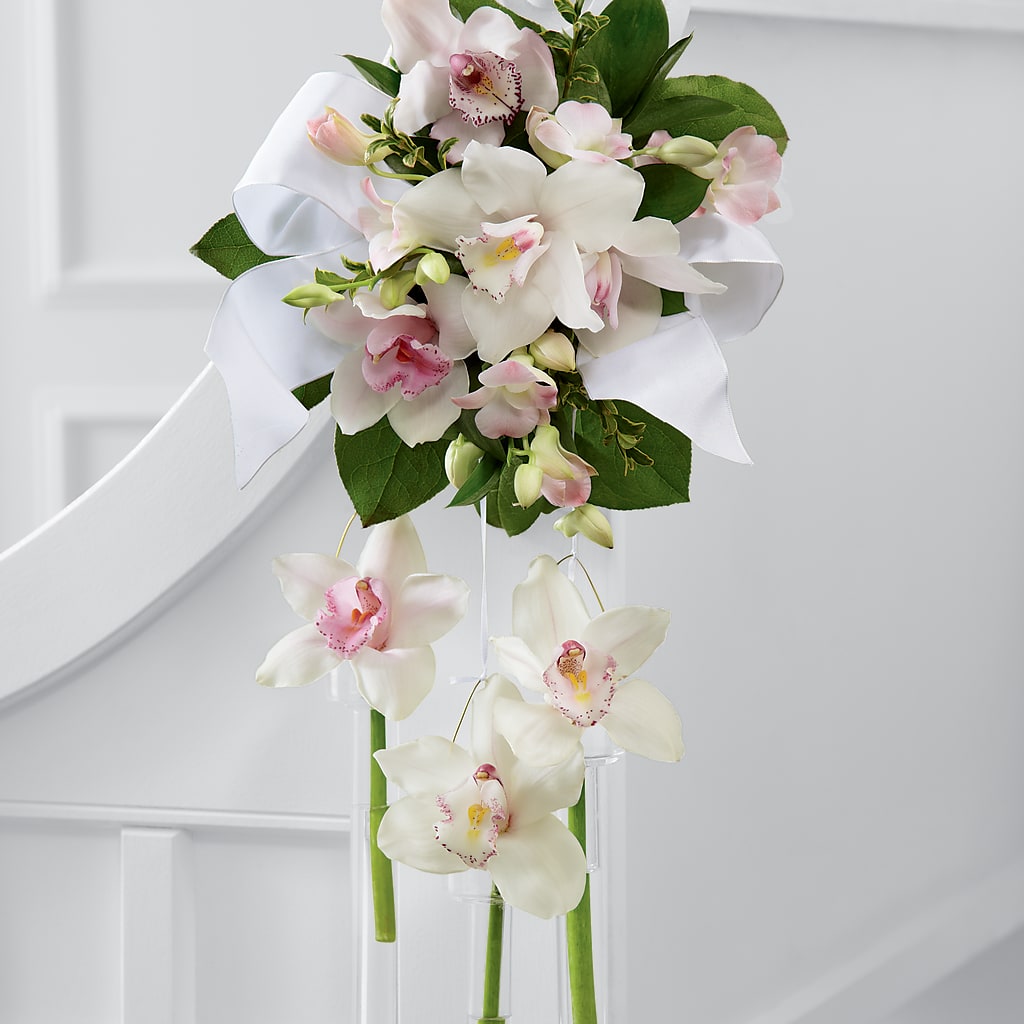 Perfect Entrance Pew Arrangement – Petals And Blooms Flowers, Fort Leonard Wood MO