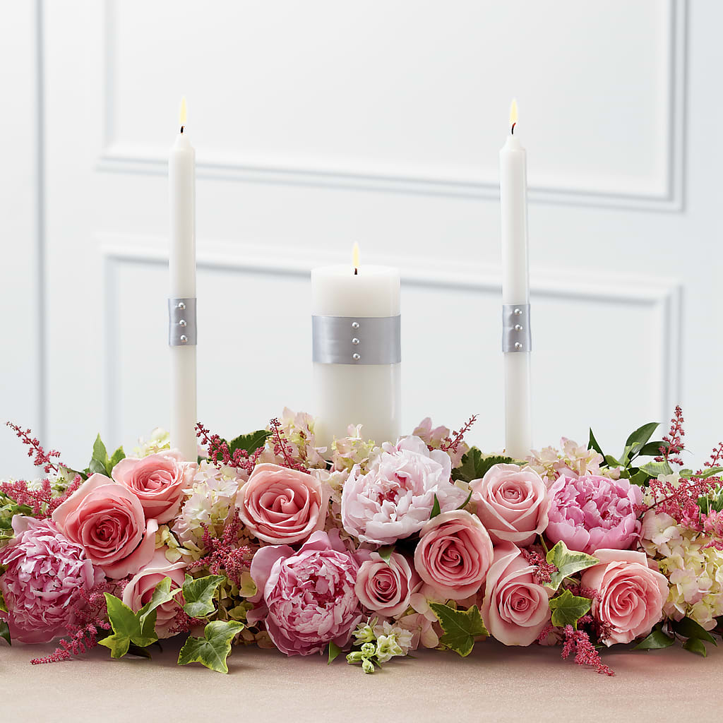 Worldwide Romance Unity Candle Arrangement – Petals And Blooms Flowers, Fort Leonard Wood MO