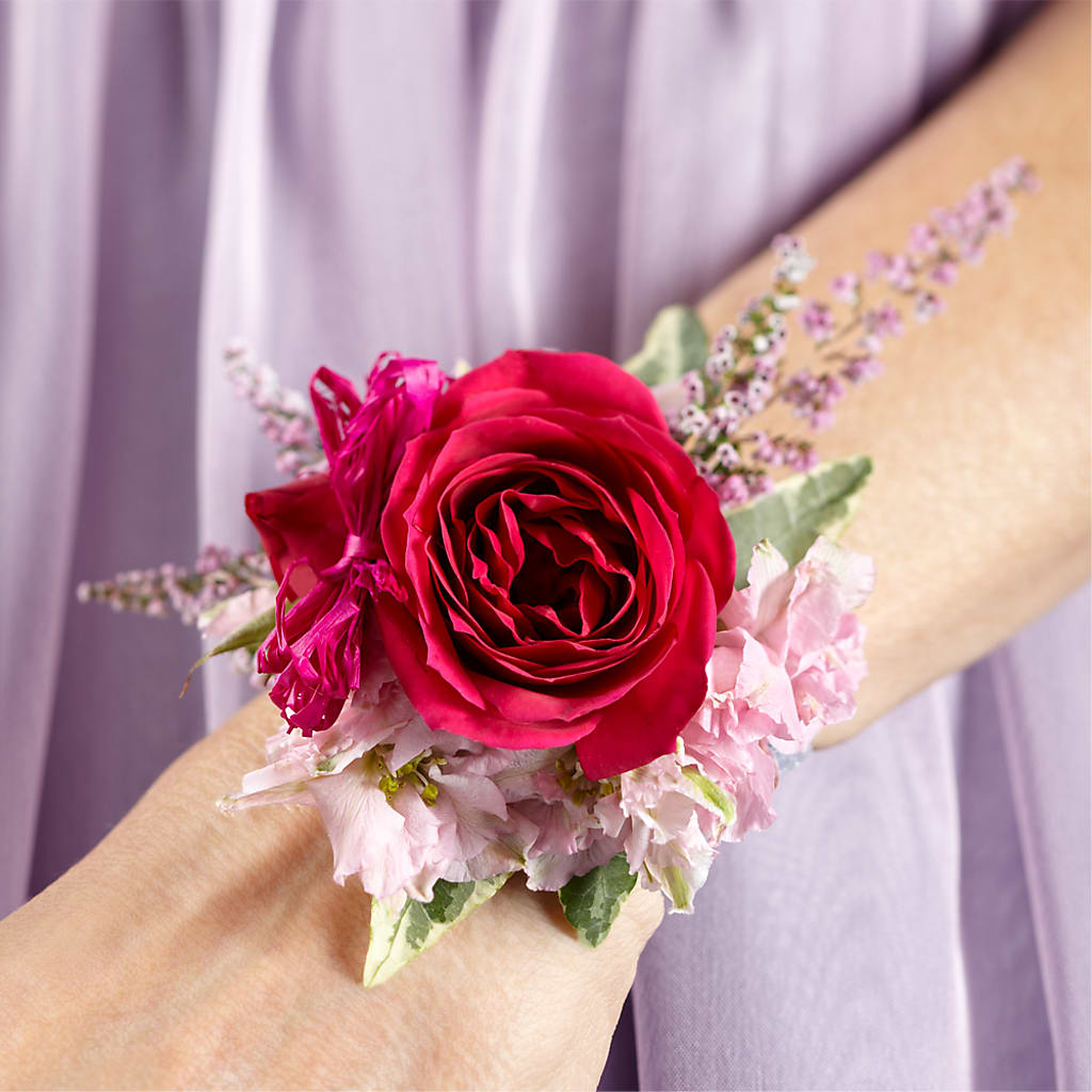 Rose Charm Corsage – Petals And Blooms Flowers, Fort Leonard Wood MO