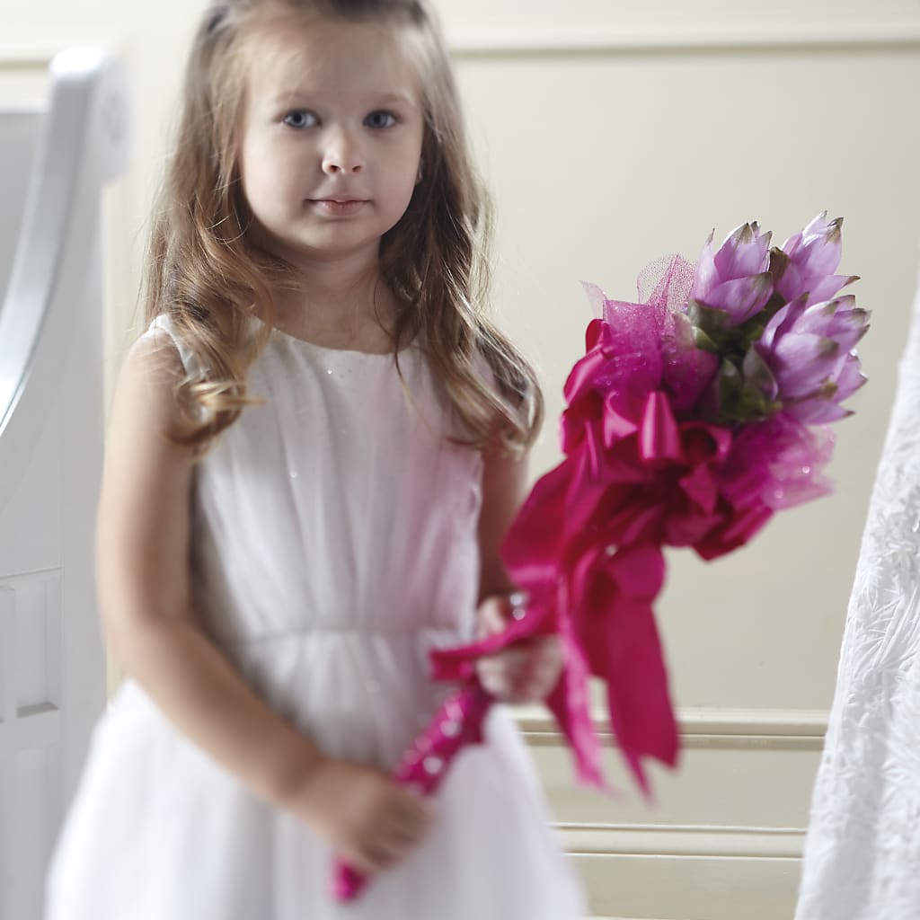 Sparkle Pink Flower Girl Bouquet – Petals And Blooms Flowers, Fort Leonard Wood MO