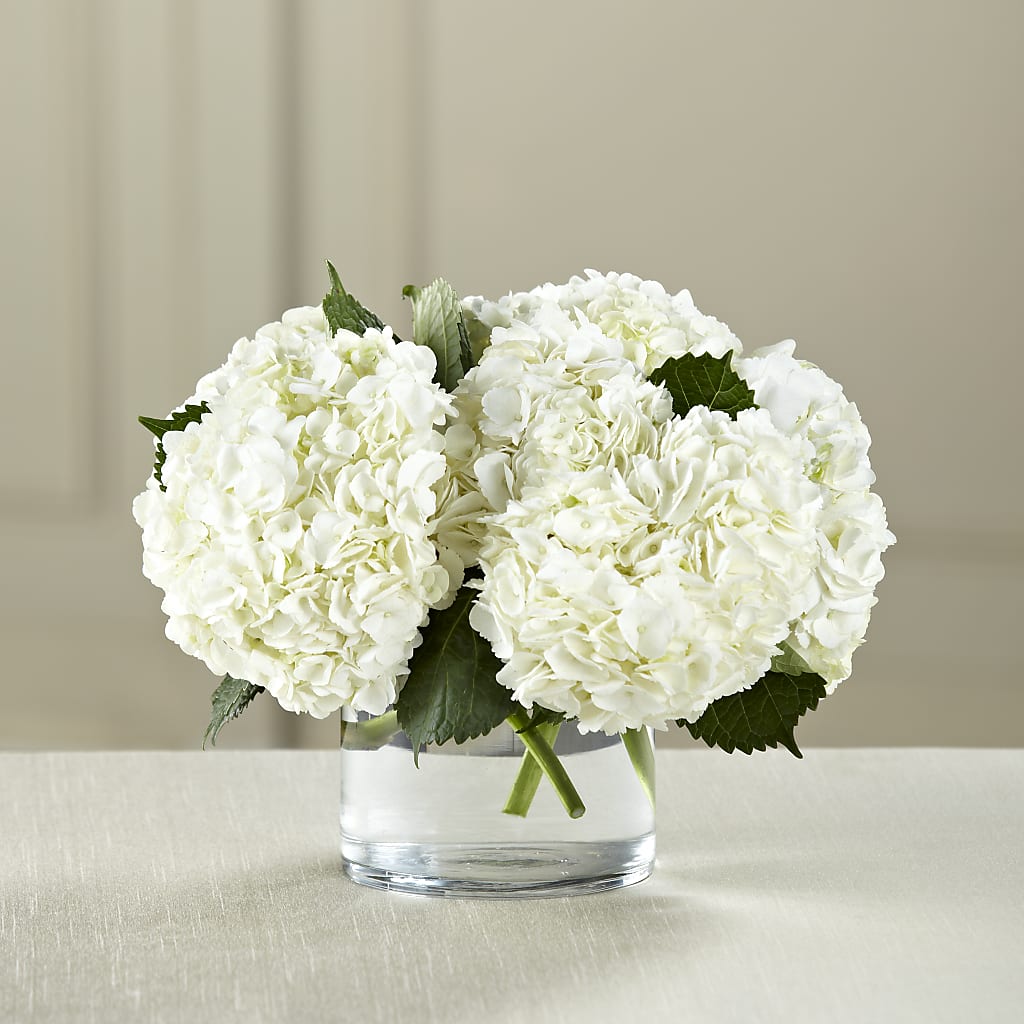 White Hydrangea Bouquet – Petals And Blooms Flowers, Fort Leonard Wood MO