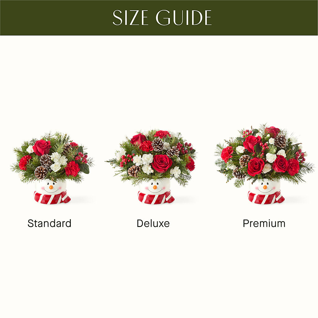 Jolly Snowman Bouquet –  Petals And Blooms Flowers, Fort Leonard Wood MO