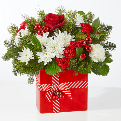 Presents Under the Tree Bouquet –  Petals And Blooms Flowers, Fort Leonard Wood MO