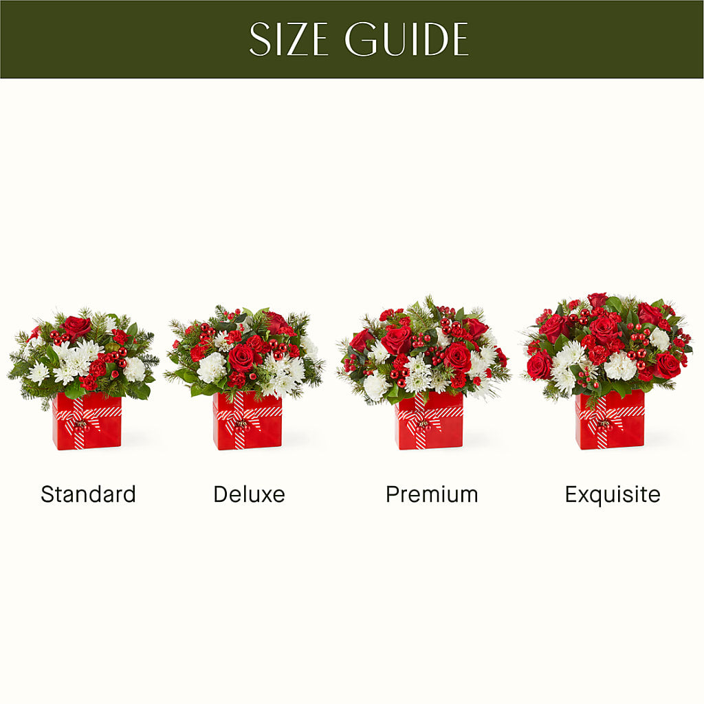 Presents Under the Tree Bouquet –  Petals And Blooms Flowers, Fort Leonard Wood MO